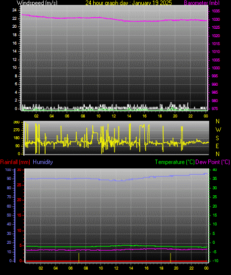 24 Hour Graph for Day 19