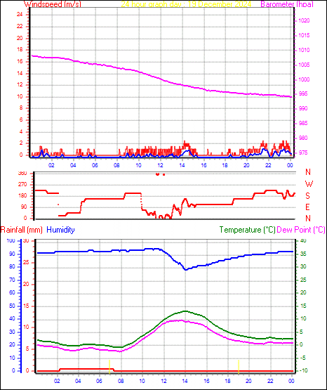 24 Hour Graph for Day 19