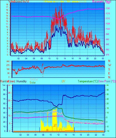 24 Hour Graph for Day 10