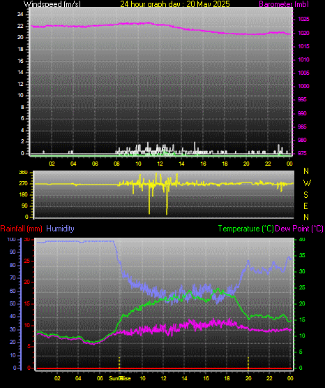 24 Hour Graph for Day 20