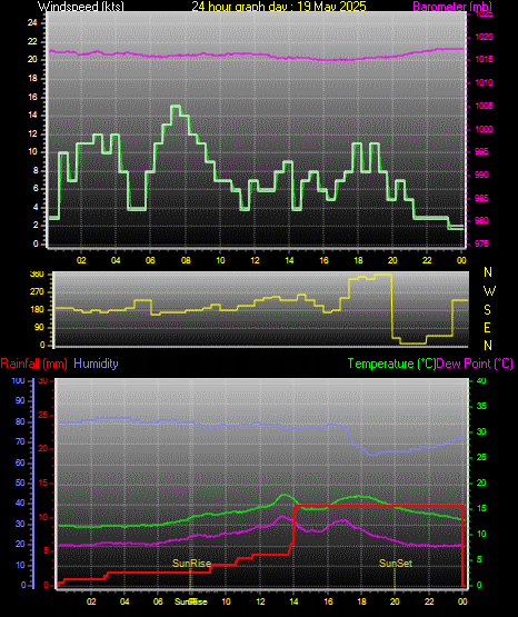 24 Hour Graph for Day 19